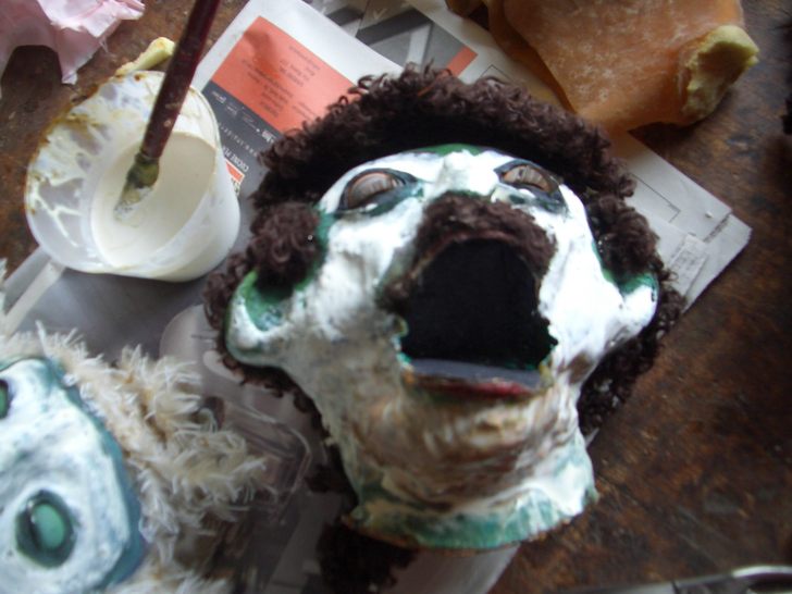 Personaggio 3 durante il restauro